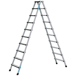 4003866414383 - Zarges Comfortstep B Stehleiter mit gepolsterter Stufen-Vorderkante 2x10 Stufen