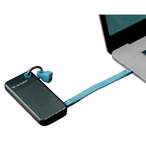 verbatim Pocket 2 TB externe SSD-Festplatte grau, schwarz
