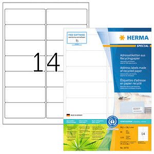 1.120 HERMA Etiketten weiß 99,1 x 38,1 mm