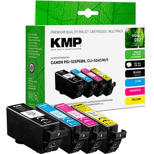 4011324000955 - schwarz cyan magenta gelb Druckerpatronen kompatibel zu Canon PGI525PGBK CLI526C M Y 4er-Set 4011324000955 - schwarz cyan magenta gelb Druckerpatronen kompatibel zu Canon PGI525PGBK CLI526C M Y 4er-Set