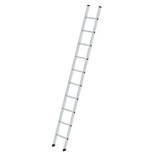 MUNK Anlegeleiter 11150 nivello, 1x 10 Stufen, silber, Aluminium 4031405111509 MUNK