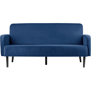 PAPERFLOW 3-Sitzer Sofa LISBOA blau schwarz Stoff