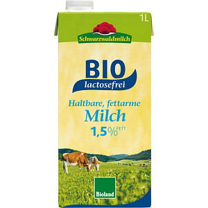 Schwarzwaldmilch fettarme H-Milch Bio laktosefreie Milch 1,0 l