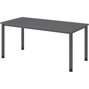 4032062323113 - HS16 höhenverstellbarer Schreibtisch grafit rechteckig 4-Fuß-Gestell grau 1600 x 800 cm 4032062323113 - HS16 höhenverstellbarer Schreibtisch grafit rechteckig 4-Fuß-Gestell grau 1600 x 800 cm