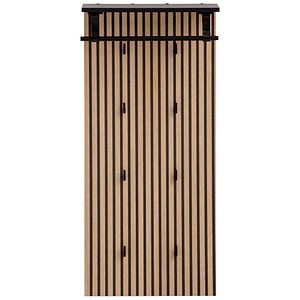 4027181121252 - Wandgarderobe Hank 157120 eiche Holz 8 Haken 500 x 1106 cm
