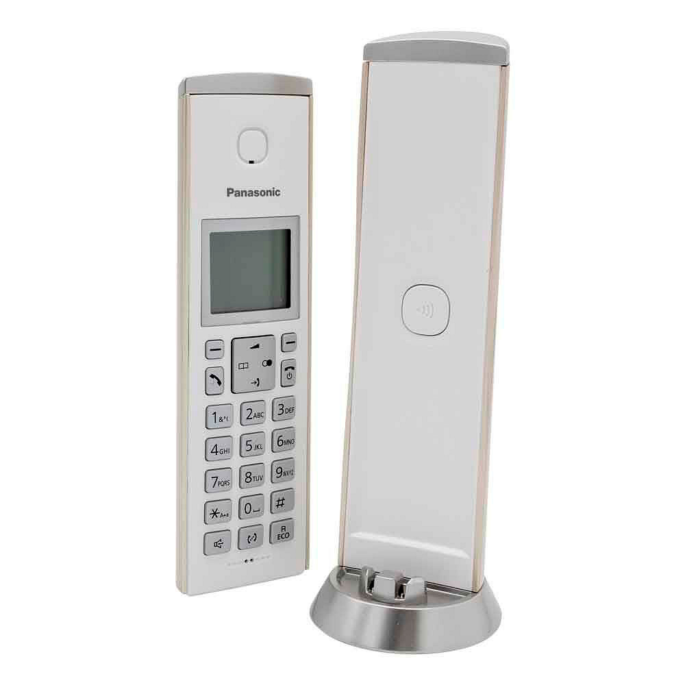 Telefon Anrufbeantworter weiß mit >> Schnurloses büroshop24 Panasonic KX-TGK220GN