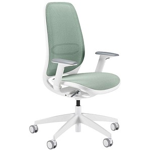 sedus Bürostuhl se:air, AI-821/010 Stoff grün, Gestell weiß