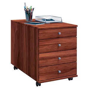 Lona Rollcontainer nussbaum 4 Auszüge