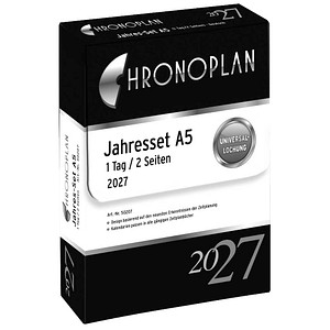 CHRONOPLAN Kalendereinlage 2026 Jahres-Set mit Tagesplänen A5