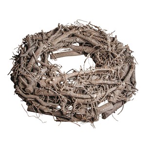 Bastelkranz aus Weiden weiß gewischt