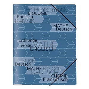 4000225076985 - 12 x Sammelmappe Serie School A4 PP 15mm blau
