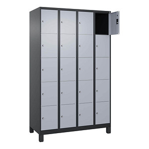 4068427573664 - Schließfachschrank Classic Plus schwarzgrau weißaluminium 080010-405 S10038 20 Schließfächer 1200 x 500 x 1950 cm 406842757 4068427573664 - Schließfachschrank Classic Plus schwarzgrau weißaluminium 080010-405 S10038 20 Schließfächer 1200 x 500 x 1950 cm 406842757
