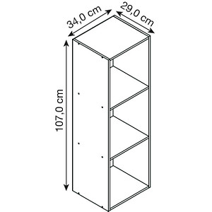 4051814312960 - Aktenregal Holzregal stehend platzsparender Aktenschrank Maße H 107 x B 34 x T 30 cm Elegantes Regal stehend Büroregal ¿ Offas 3 Fach Gr 34 schwarz B34cm H107cm T30cm Holzwerkstoff Holz Spanplatte Regale 4051814312960 - Aktenregal Holzregal stehend platzsparender Aktenschrank Maße H 107 x B 34 x T 30 cm Elegantes Regal stehend Büroregal ¿ Offas 3 Fach Gr 34 schwarz B34cm H107cm T30cm Holzwerkstoff Holz Spanplatte Regale