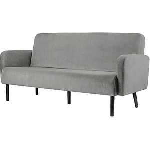 3660141954531 - 3-Sitzer Sofa LISBOA grau schwarz Stoff 3660141954531 PAPERFLOW