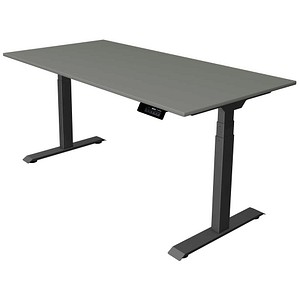 Kerkmann Move 1 stable elektrisch höhenverstellbarer Schreibtisch grafit rechteckig, T-Fuß-Gestell grau 160,0 x 80,0 cm