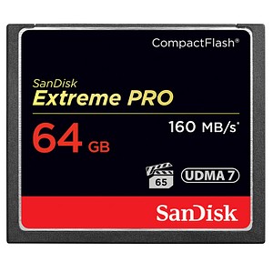 SanDisk Speicherkarte CompactFlash Card Extreme Pro 64 GB