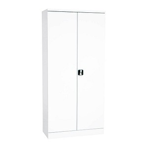 4260090172476 - Aktenschrank FLC19 N 9016 9016 Stahl abschließbar 5 OH 92 x 195 x 42 cm weiß 4260090172476 Gürkan