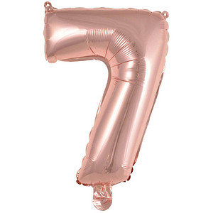0194099036061 -  Folienballon Mini Zahl 7 rose 0194099036061 HEAD 9909695