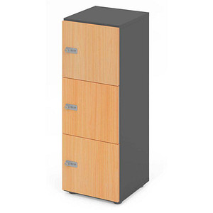 4032062314234 - HAMMERBACHER Schließfachschrank grafit buche V234L3 G 6 ZS 3 Schließfächer 400 x 420 x 1100 cm 4032062314234 - HAMMERBACHER Schließfachschrank grafit buche V234L3 G 6 ZS 3 Schließfächer 400 x 420 x 1100 cm