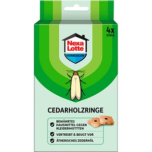 4062700636305 - Mottenschutz Cedarholz-Ringe braun 4 St 4062700636305 - Mottenschutz Cedarholz-Ringe braun 4 St