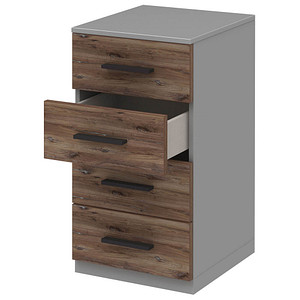 4059484223791 - röhr quantum Schubladenschrank eiche 4 Schubladen 400 x 419 x 765 cm