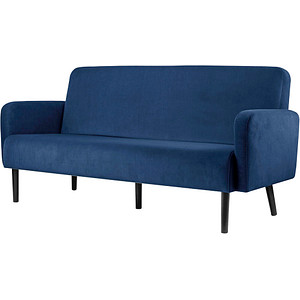3660141954548 - 3-Sitzer Sofa LISBOA blau schwarz Stoff 3660141954548 PAPERFLOW