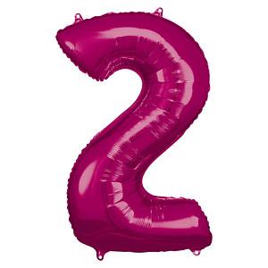 0194099010740 - Folienballon Zahl 2 pink 0194099010740 amscan 0194099010740 - Folienballon Zahl 2 pink 0194099010740 amscan