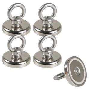 EICHNER Ösen Magnete silber, Metall Ø 4,0 x 7,8 cm, 5 St.