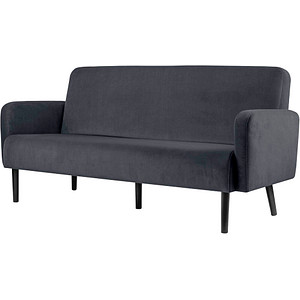 3660141954562 - 3-Sitzer Sofa LISBOA anthrazit schwarz Stoff 3660141954562 PAPERFLOW