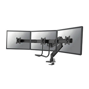 Neomounts Monitor-Halterung NM-D775DX3BLACK schwarz für 3 Monitore, Tischklemme, Tischbohrung