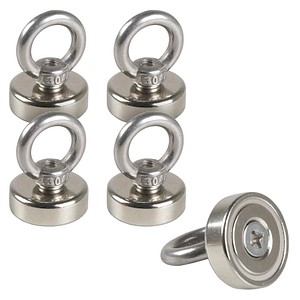 EICHNER Ösen Magnete silber, Metall Ø 2,5 x 7,7 cm, 5 St.