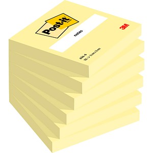 3134375248563 - Haftnotizen 654-6 Notes 654 76x76mm gelb quadratisch 3134375248563 6 Block