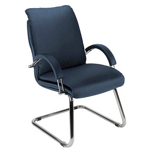 5901747065039 - Besucherstuhl Nadir Steel blau   chrom mit Armlehnen Freischwinger 5901747065039 Nowy Styl