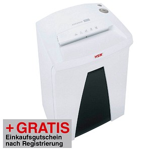 AKTION: HSM SECURIO B24 Aktenvernichter mit Partikelschnitt + GRATIS Einkaufsgutschein "BestChoice", 55,- Euro nach Registrierung