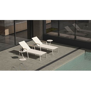 8719979476175 - BEST Paros Beistelltisch Aluminium sand 450 x 450 x 455 cm