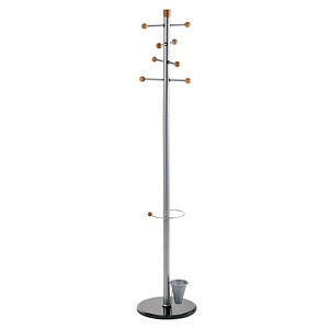 ALCO Kleiderständer Modell II 2807 silber Metall 8 Haken 38,0 x 175,0 cm