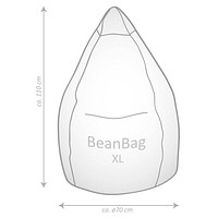 BeanBag Easy POINT SITTING >> Sitzsack XL blau büroshop24