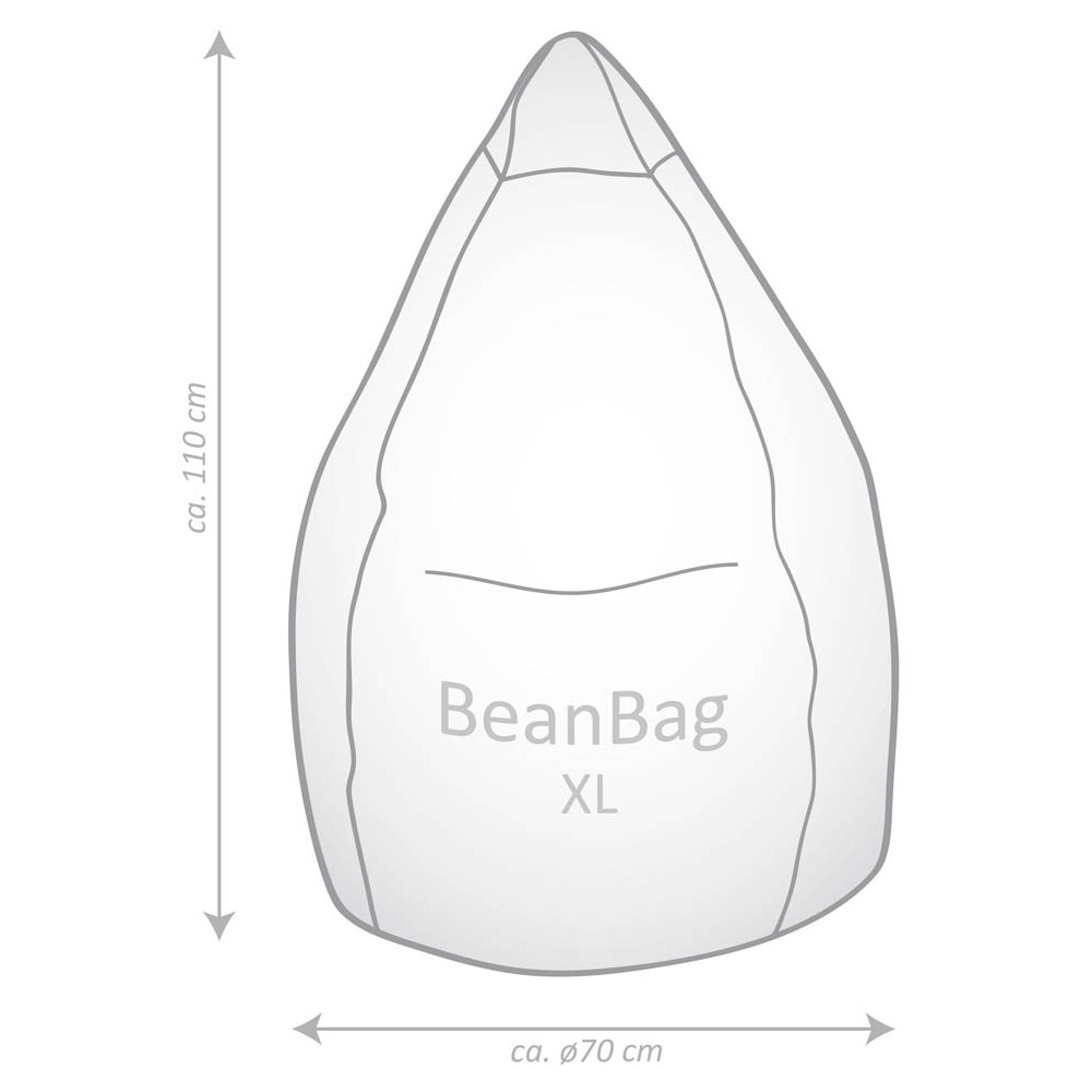SITTING POINT BeanBag Easy XL Sitzsack schwarz >> büroshop24 | Sitzsäcke