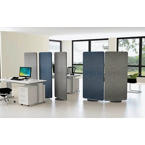 4044917436947 - Stellwand Metropol Sicht- & Geräuschschutz drehbar B 800 x T 400 x H 1700 mm blau 4044917436947 - Stellwand Metropol Sicht- & Geräuschschutz drehbar B 800 x T 400 x H 1700 mm blau