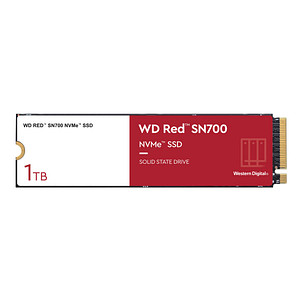 0718037891484 - WESTERN DIGITAL interne SSD WD Red SN700 NAS NVMe Festplatten Gr 1 TB rot (rot weiß)