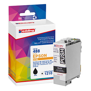 edding EDD-488 schwarz Druckerpatrone kompatibel zu EPSON 27XL / T2711XL