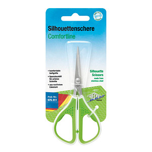 4003801858883 - Silhouettenschere Comfortline Edelstahl rostfrei 114cm grün-weiß 4003801858883 WEDO