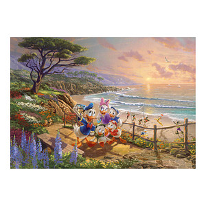 4001504599515 - Puzzle - Thomas Kinkade Disney - Donald & Daisy A Duck Day Afternoon (1000 pieces) Boden