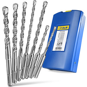 4045362400118 - S&R Hammerbohrer-Set 7-teilig 4045362400118 - S&R Hammerbohrer-Set 7-teilig