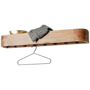 4001070549693 - Wandgarderobe 54969 akazie Holz 7 Haken 1000 x 130 cm 4001070549693 HAKU Möbel
