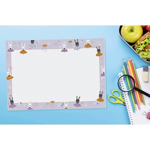 4004360766909 - SIGEL Schreibtischunterlage Bunny Ballerinas flieder Papier 420 x 297 cm 300 Blatt 4004360766909 - SIGEL Schreibtischunterlage Bunny Ballerinas flieder Papier 420 x 297 cm 300 Blatt