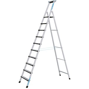 4003866414277 - Zarges Comfortstep S gebördelte Stehleiter mit gepolsterter Stufen-Vorderkante 10 Stufen