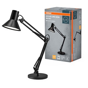 OSRAM Office Line Desk Retro LED Tischlampe schwarz 9 W