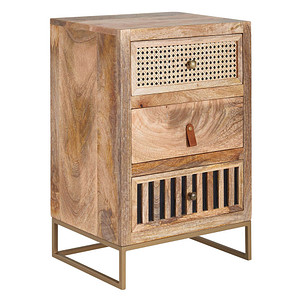 WOHNLING Nachttisch Holz mango 40,0 x 30,0 x 60,0 cm