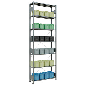 4004514202635 - Schulte Lagertechnik - Fachbodenregal Komplettregale MULTIplus150 Traglast 150kg 3000x1000x300mm (Grundregal) 4004514202635 - Schulte Lagertechnik - Fachbodenregal Komplettregale MULTIplus150 Traglast 150kg 3000x1000x300mm (Grundregal)